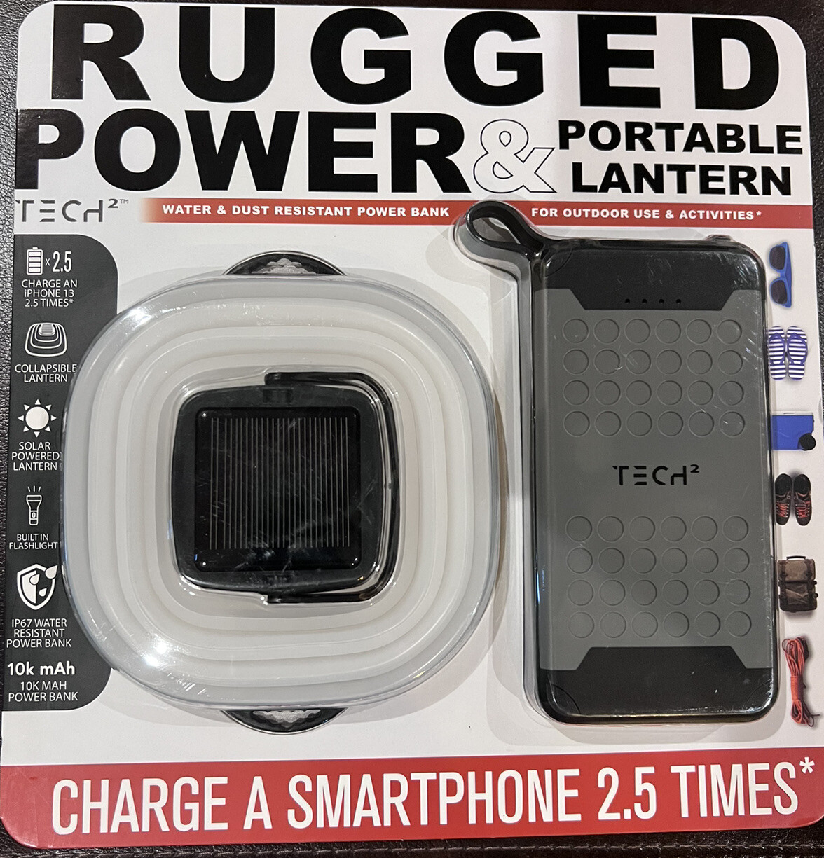 Tech2 Rugged Power and Portable Lantern Outdoor Power Bank