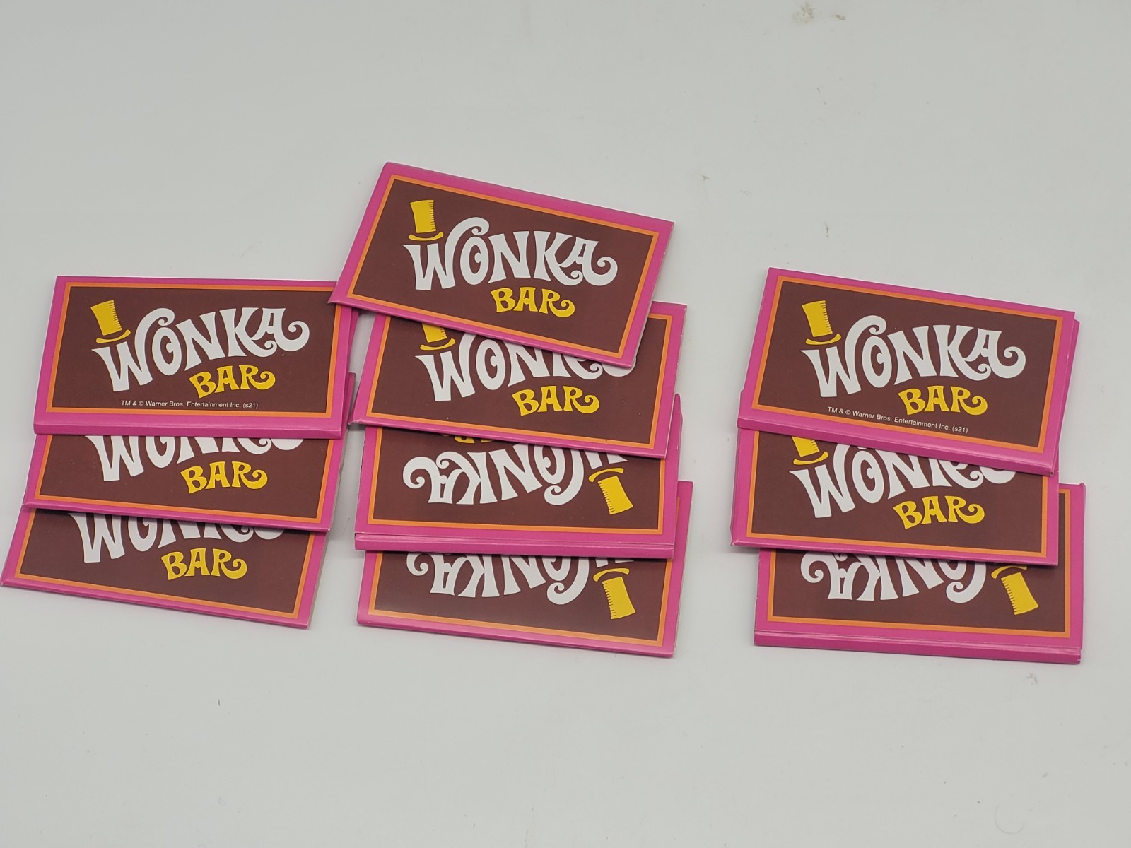 Willy Wonka The Golden Ticket Game Replacement Chocolate Bars Set of 10