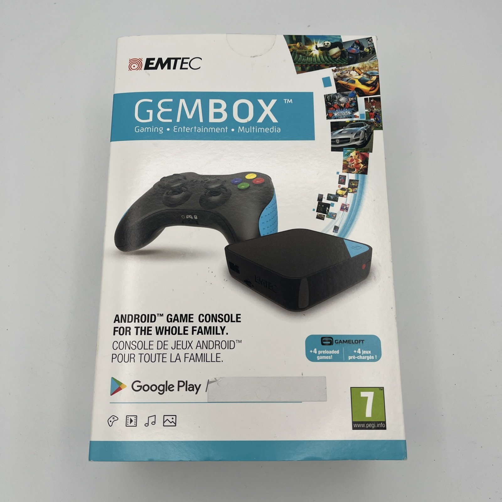 EMTEC GemBox Android Game Console - New In Box