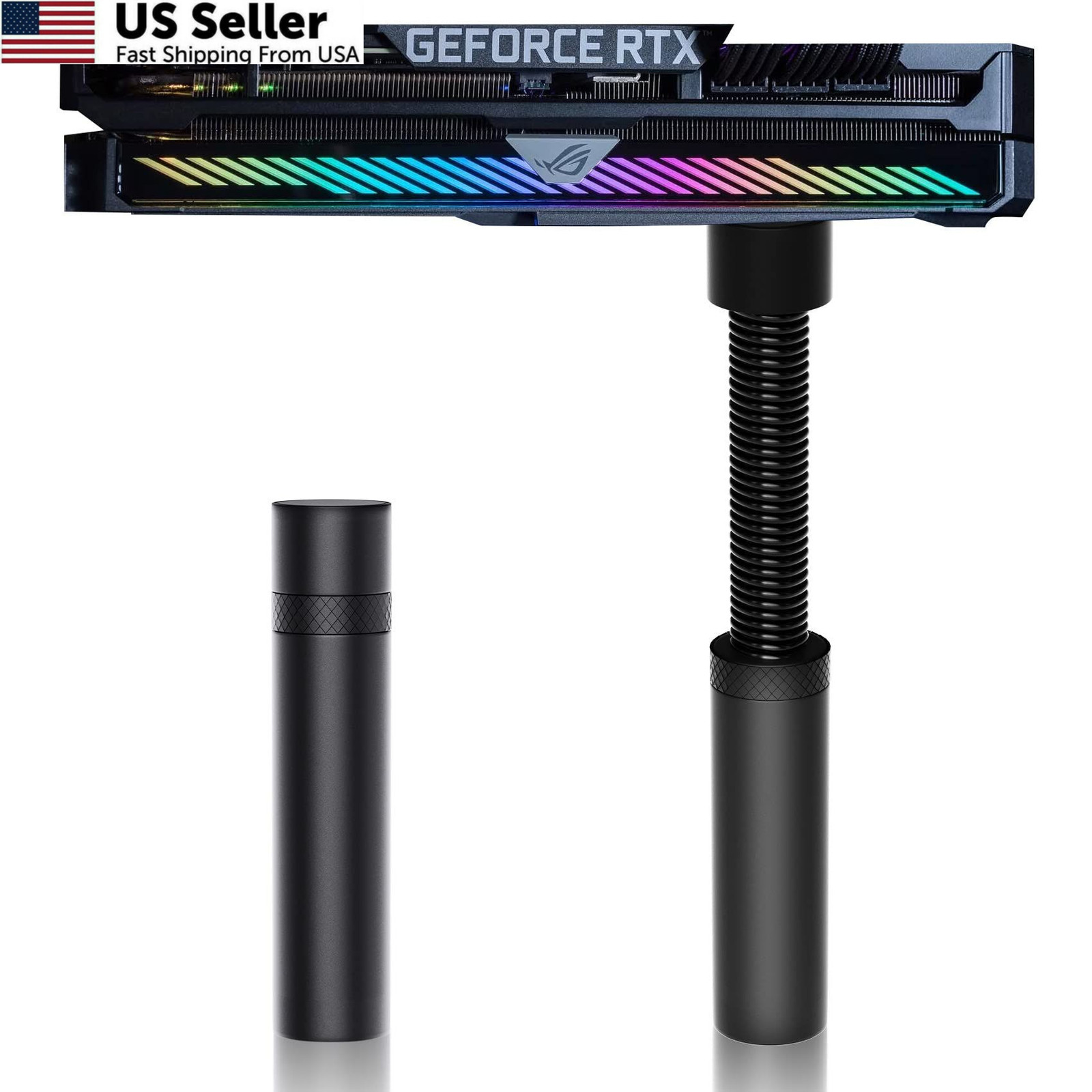 Aivalas GPU Support Bracket, Graphics Video Card Brace with Height Black