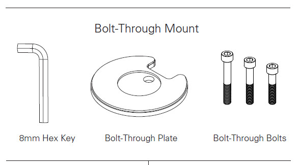 HUMANSCALE BOLT-THROUGH KIT FOR M8.1
