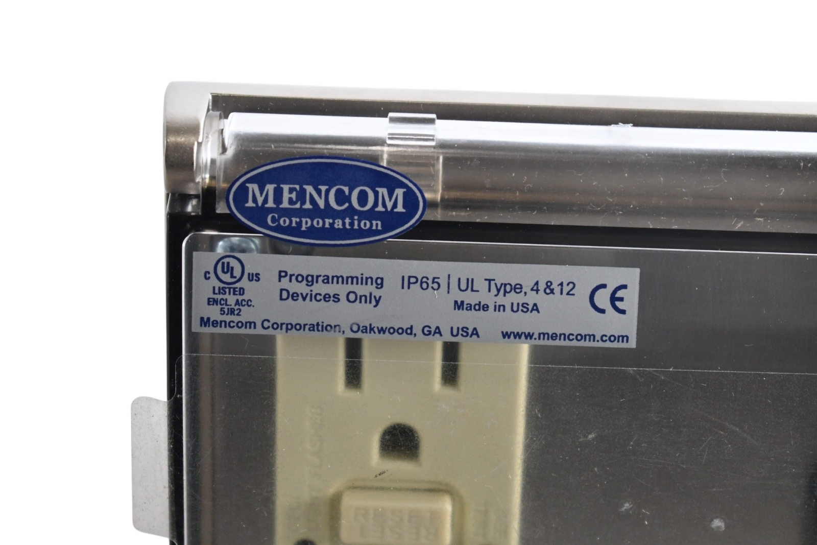 NEW Mencom IP65 UL Type 4 & 12 Low Profile Panel Interface Connector with GFCI o