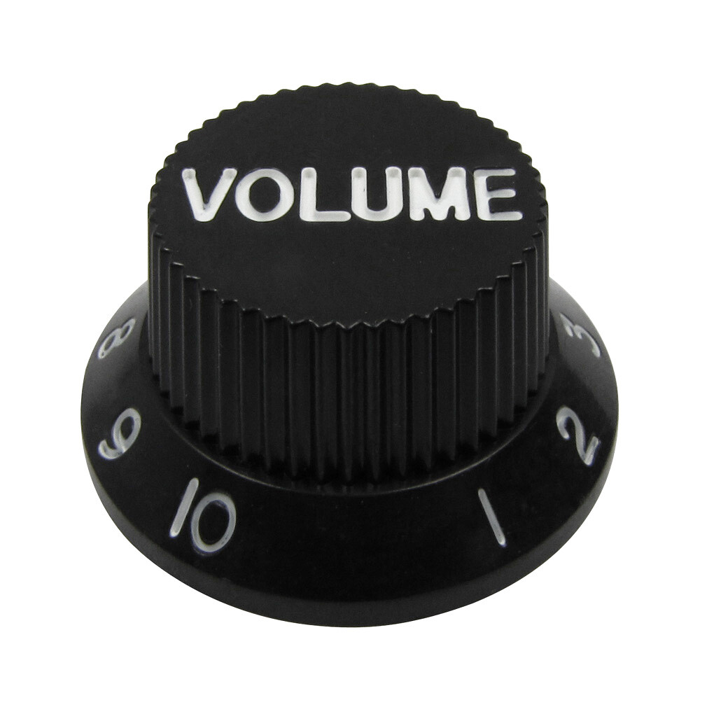 Set FD ST Electric Guitar Knobs 100 Tone & 100 Volume Control Knobs Black Color
