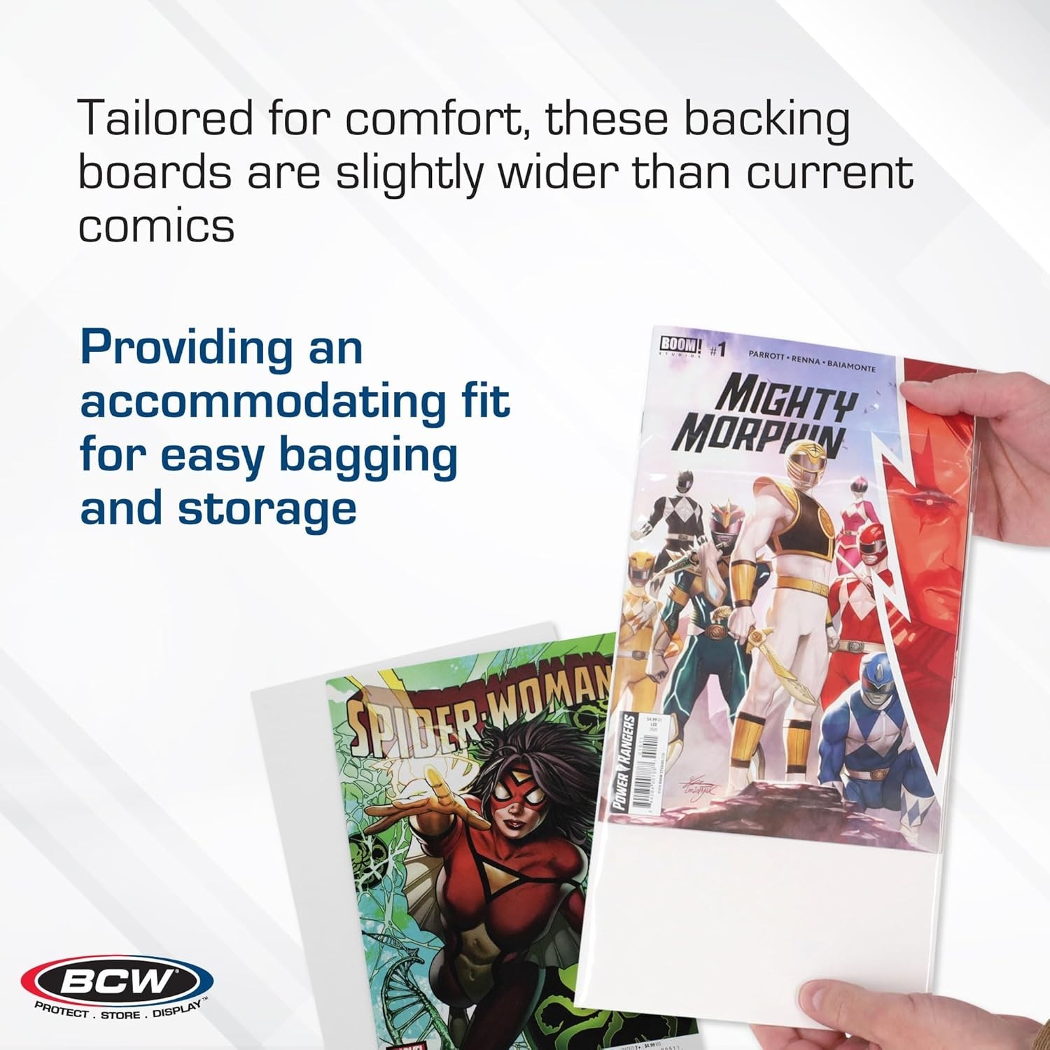 Comic Book Backing Boards 100 Pack - Buffered for Maximum Storage Safety