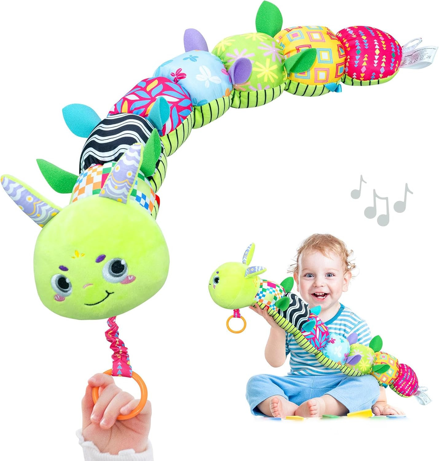 Baby Musical Stuffed Sensory Toys for Girls and Boys, Infant Soft Security Toys