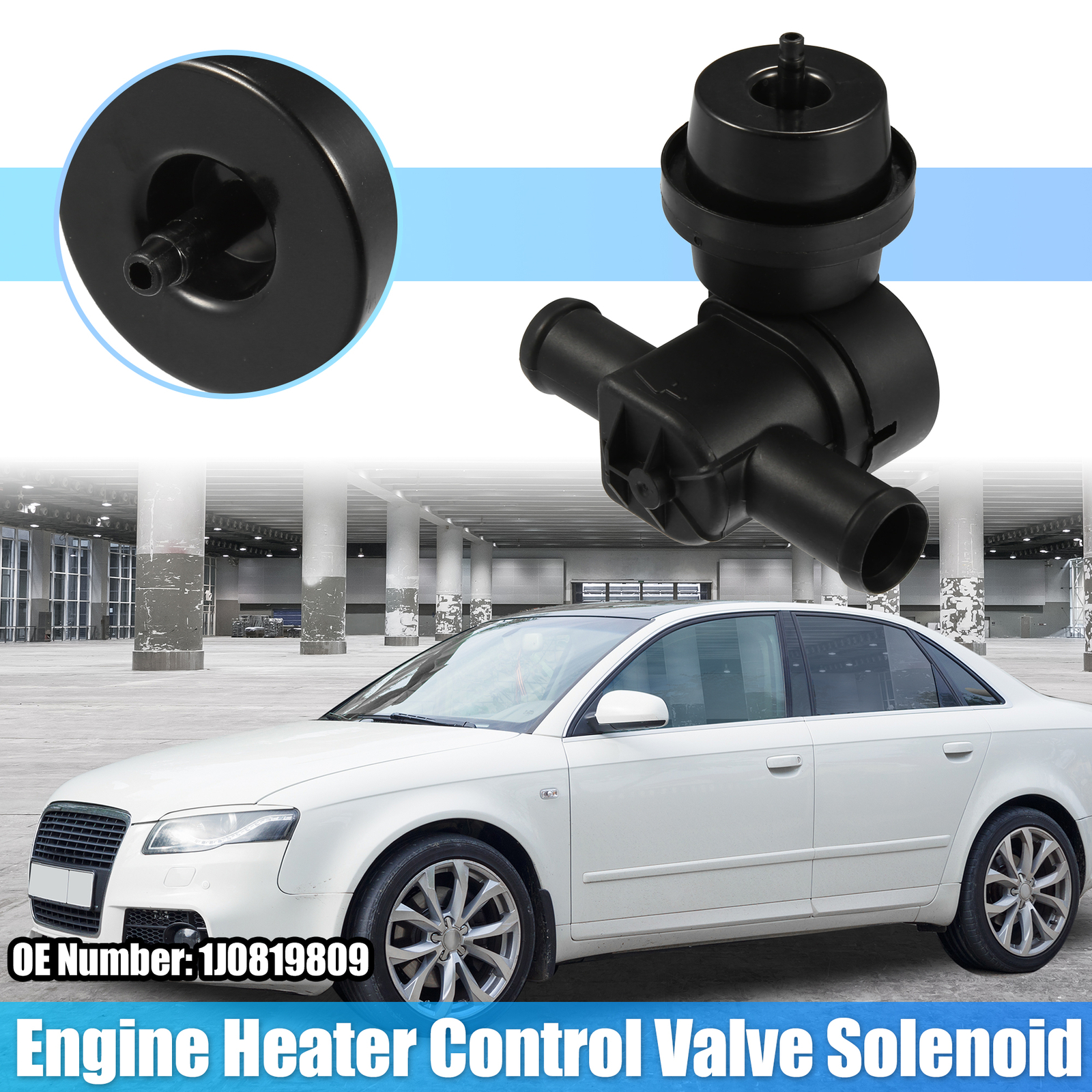 1J0819809 Engine Heater Control Valve Solenoid for Volkswagen Golf 1998-1999