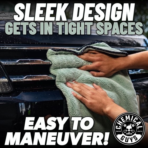 Chemical Guys MIC529 Super Plush Drying Towel 25x30 Olive Green (2 Pack)