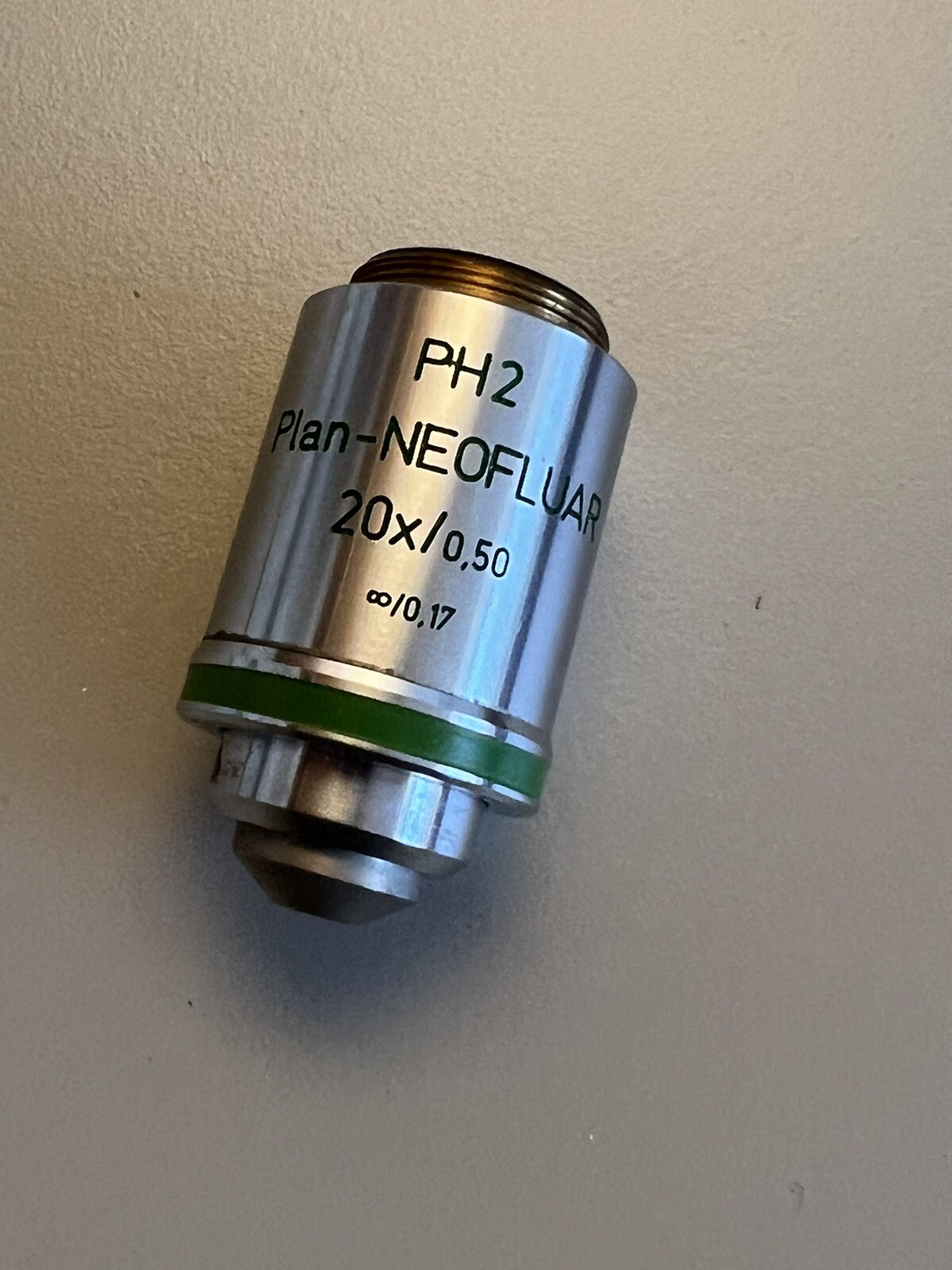 Zeiss Microscope Objective Plan Neofluar 20x Ph2 1004-989 ∞/0.17 Phase Contrast