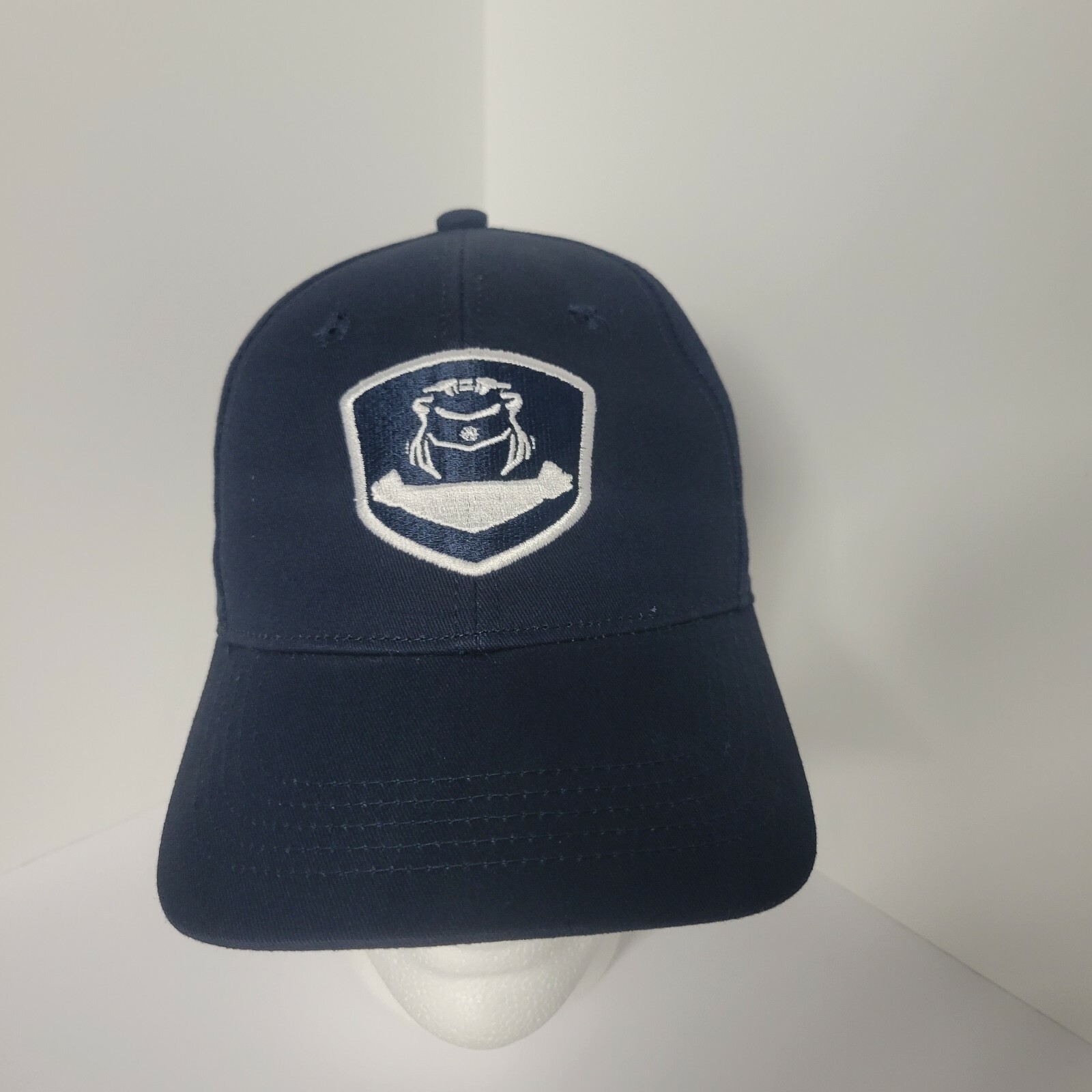Yamaha Mens Low Profile Navy Blue Waverunner Angles Adjustable Cap Hat