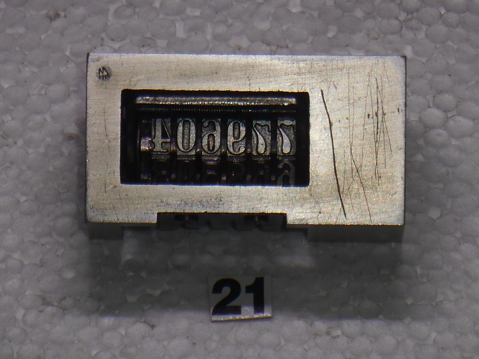 WETTER | letterpress Reverse numbering machine | 21