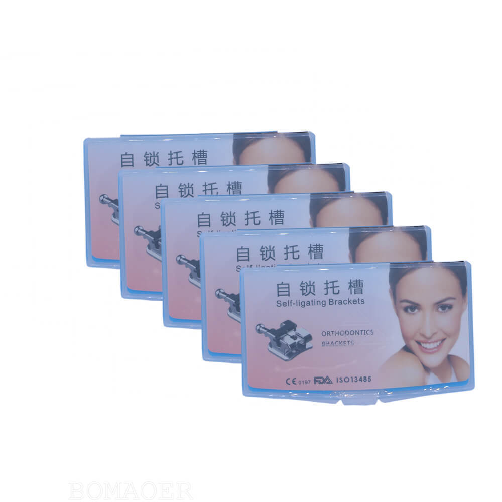 Dental mental self-ligating bracket brace roth 022 345 hooks 20pcs/kit with tool