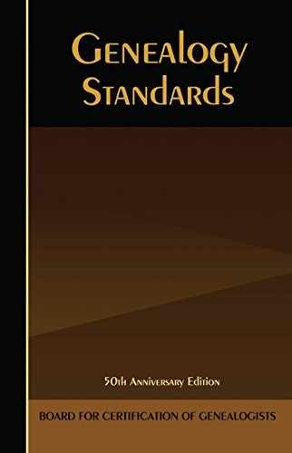 Genealogy, Fiftieth - Paperback, by Board for Certification - Very Good