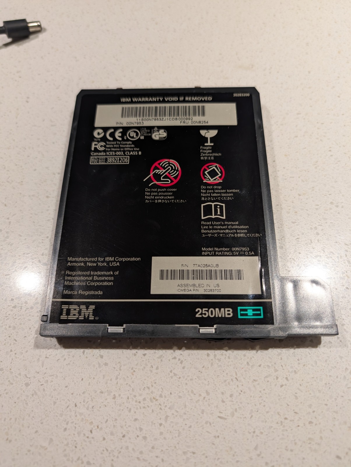IBM ZIP 250 Drive For Thinkpad - Ultrabay Plus