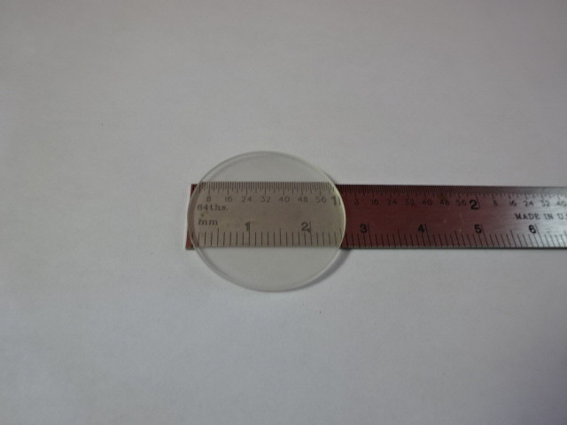 MICROSCOPE PART LENS DIFFUSER ONE SIDE FROSTED OPTICS AS PICTURED &94-60