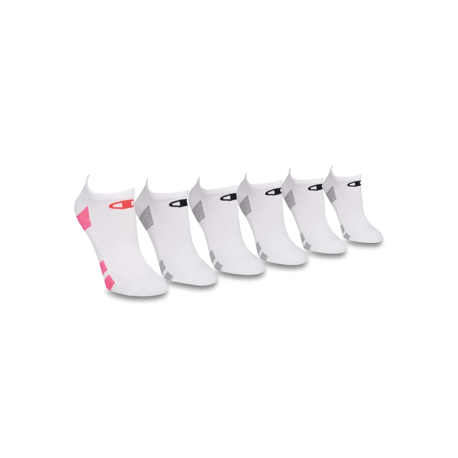 Champion® Women's Performance Double Dry 6 Pack No Show Socks Extended Size 8-12