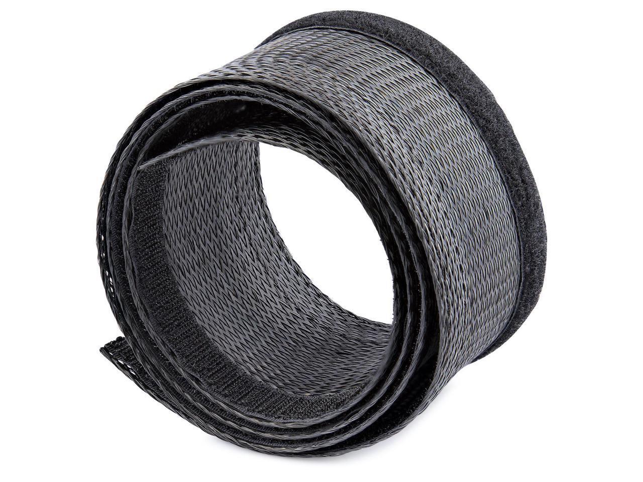 StarTech 10ft 3m Cable Management Sleeve Braided Mesh Wire Wraps/Floor Cable Cov