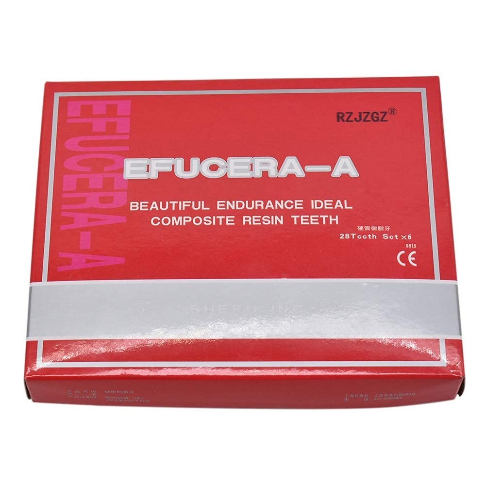 168 piezas de resina sintética dental para Halloween, dientes de terror, 6 juego
