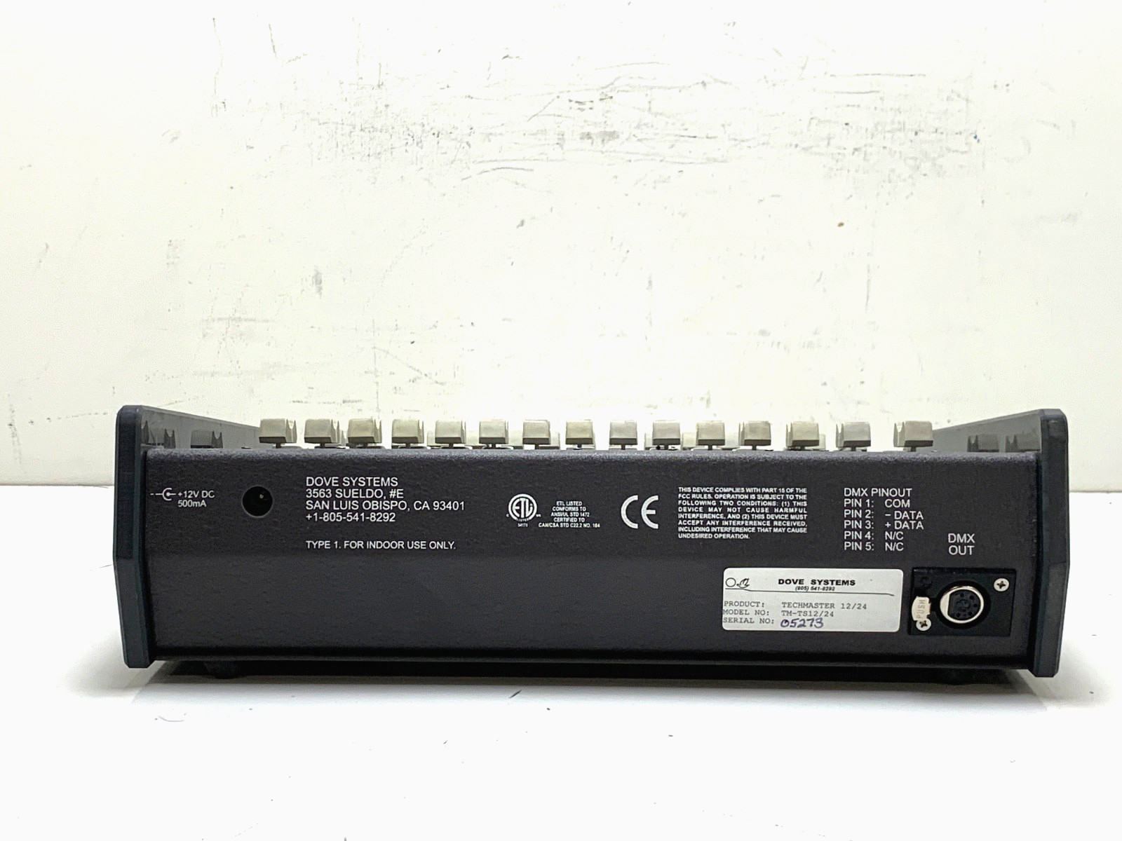 Dove Systems TECHMASTER (Model TM-TS12/24) - UNTESTED, AS IS