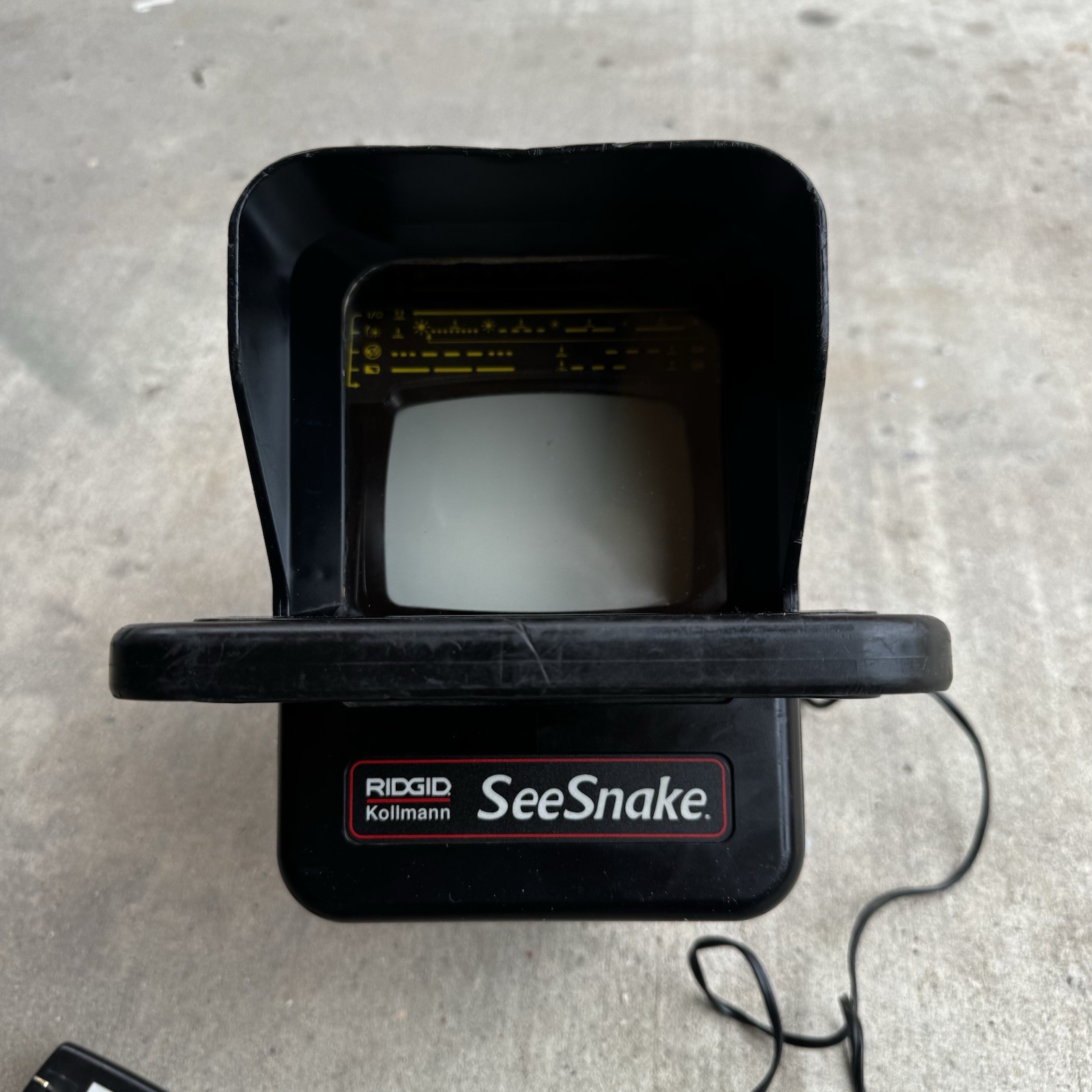 ridgid seesnake Kollman Black&white Sewer Camera Monitor Used No Battery