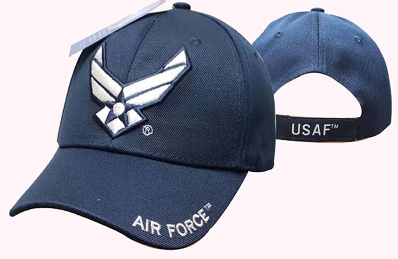 US AIR FORCE OFFICIALLY LICENSED WITH Wings EMBROIDERED USAF BLUE Hat CAP