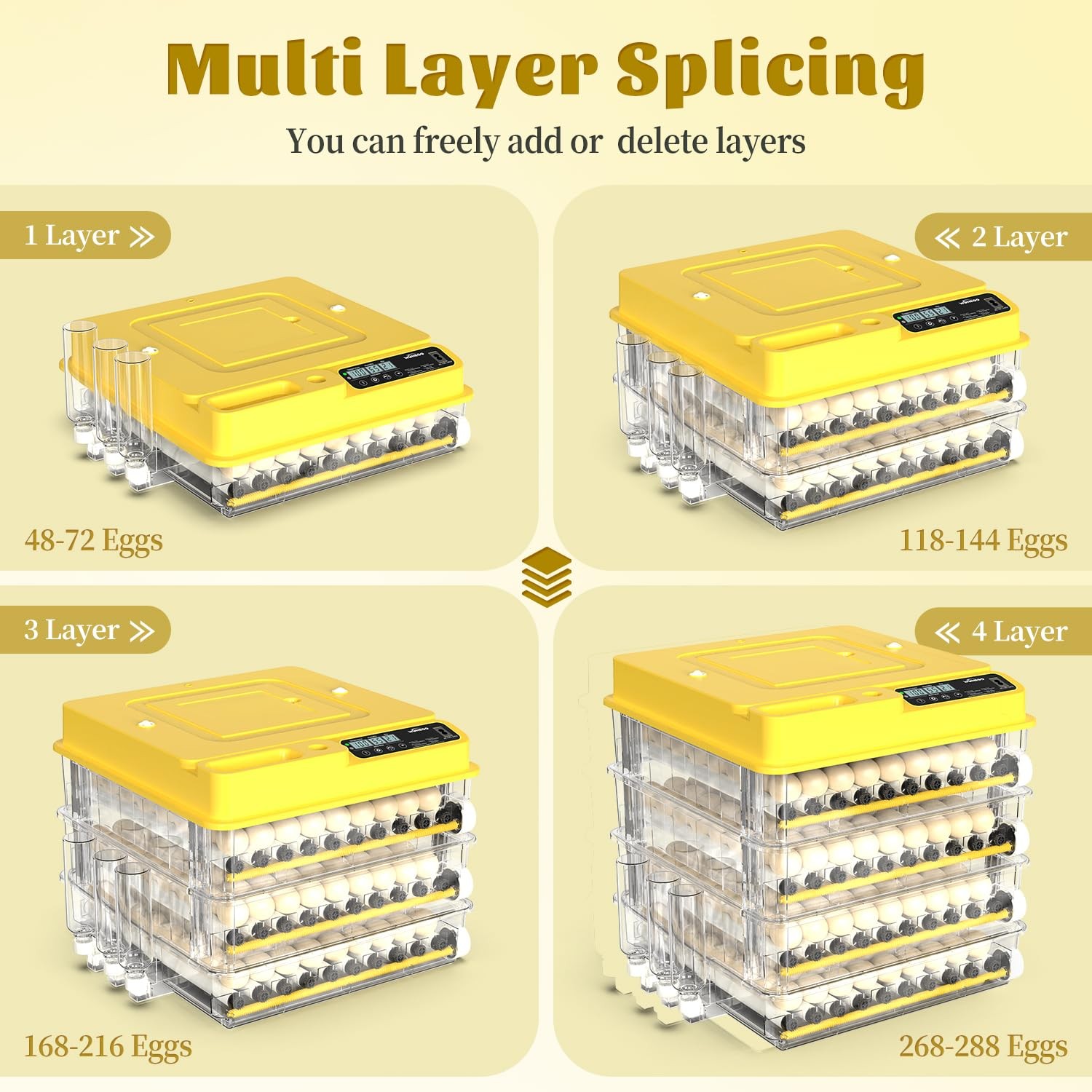 216 Egg Incubator for Hatching Eggs Fully Automatic Egg Incubator 216-eggs-A