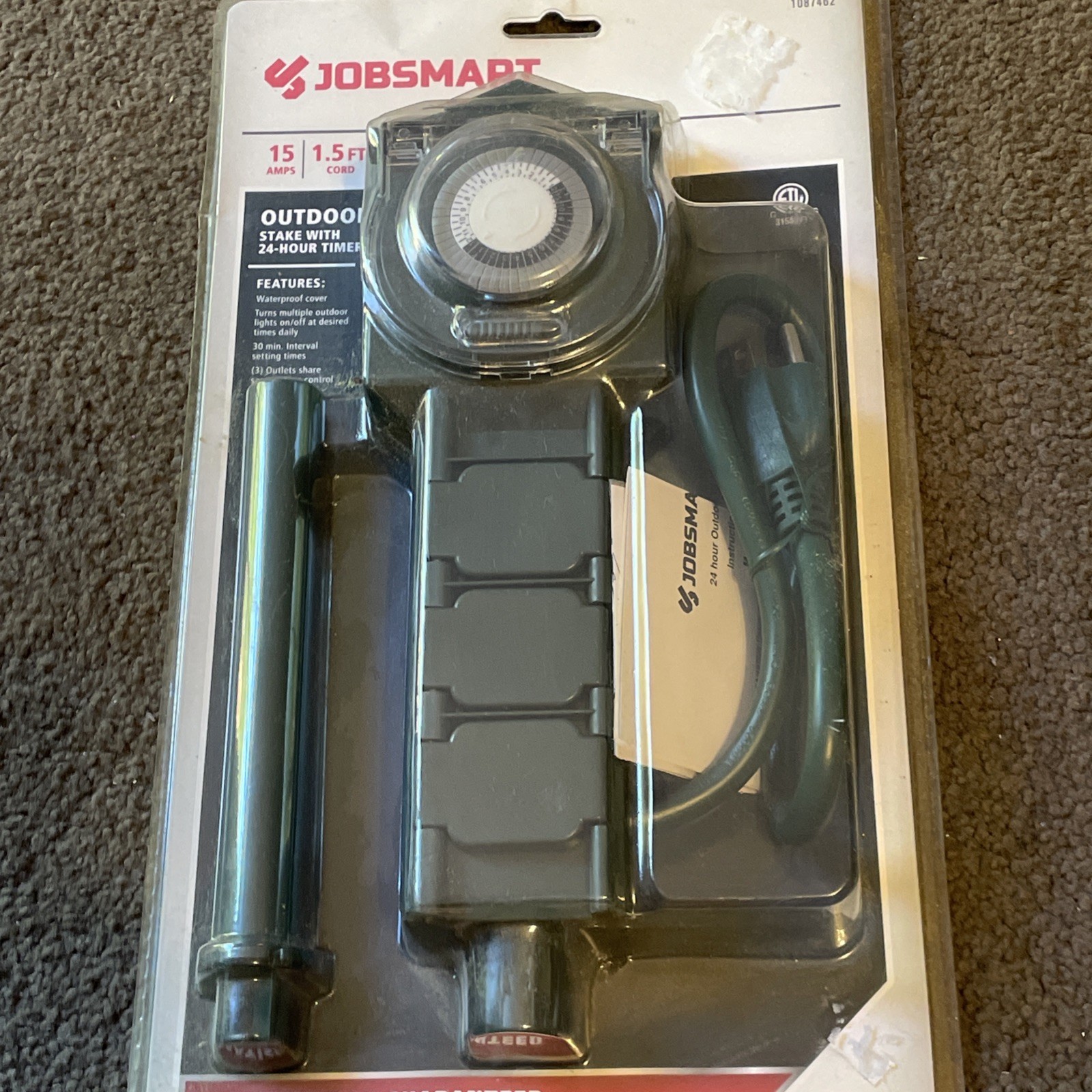 New Outdoor 24 Hour Timer Stake Jobsmart Lights Outlets