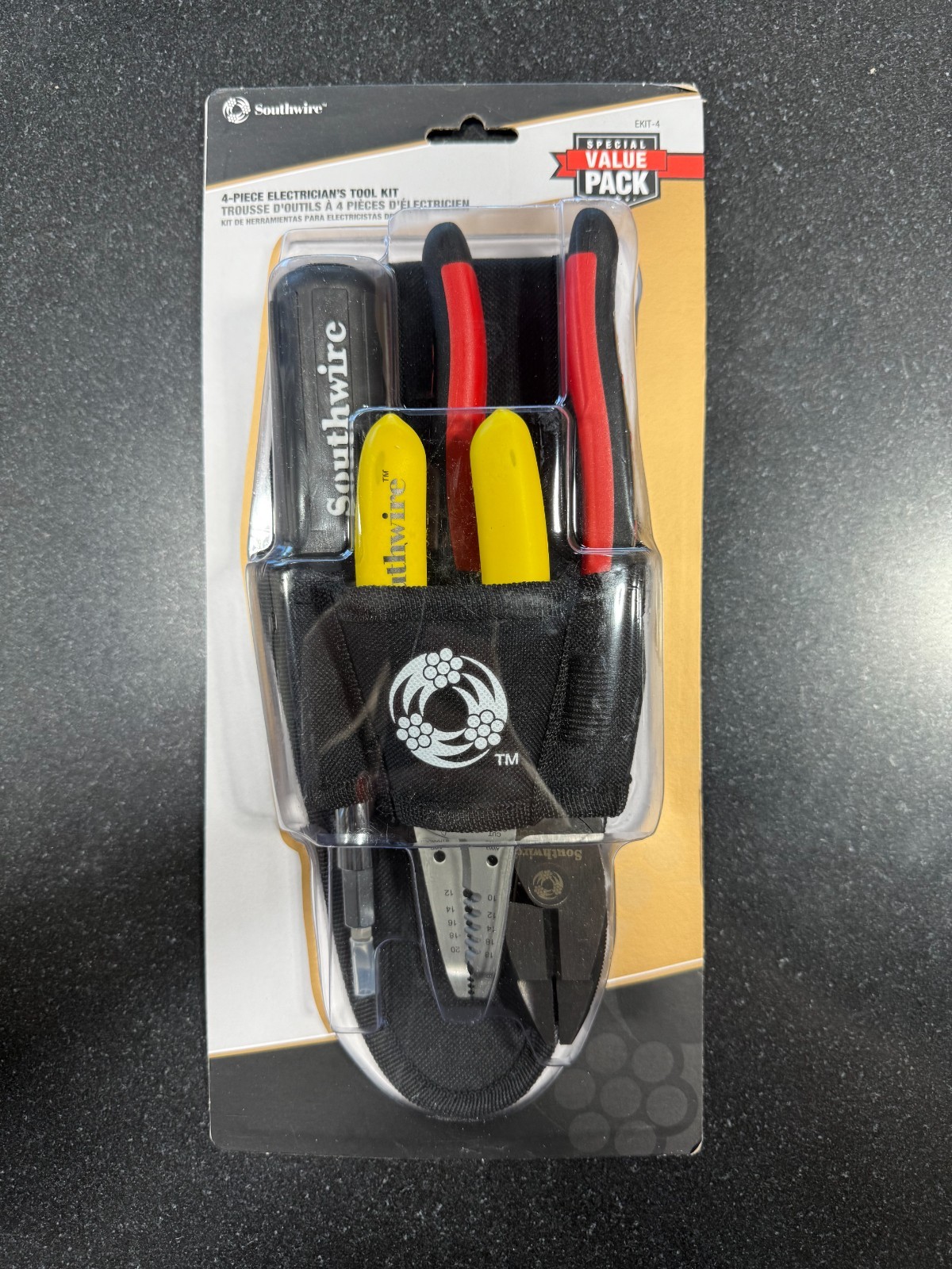 SOUTHWIRE (EKIT-4) 4-PIECE ELECTRICIAN'S TOOL KIT