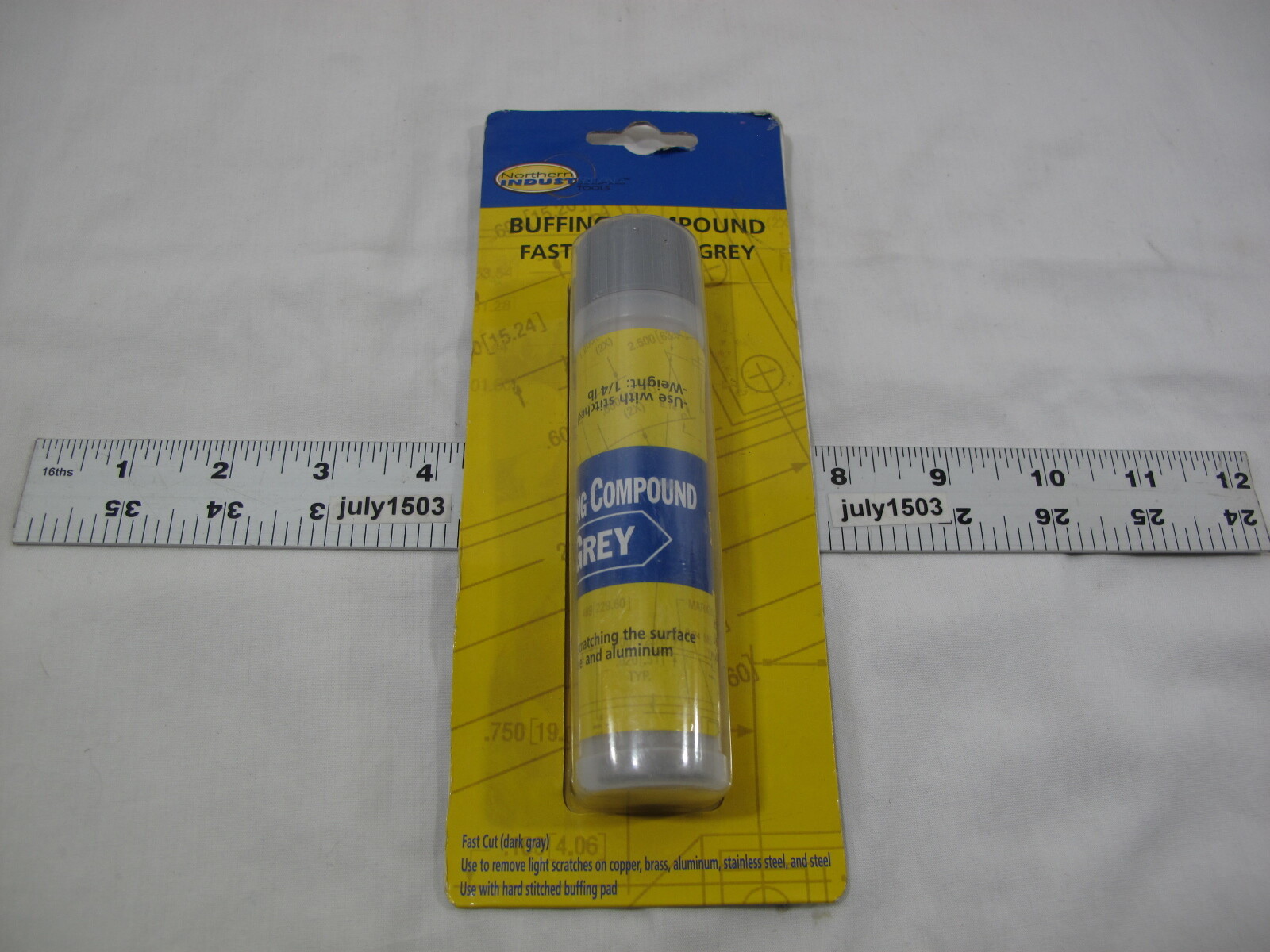 (1) NEW Northern Industrial 4oz Buffing Compound Fastcut Dark Gray 333159