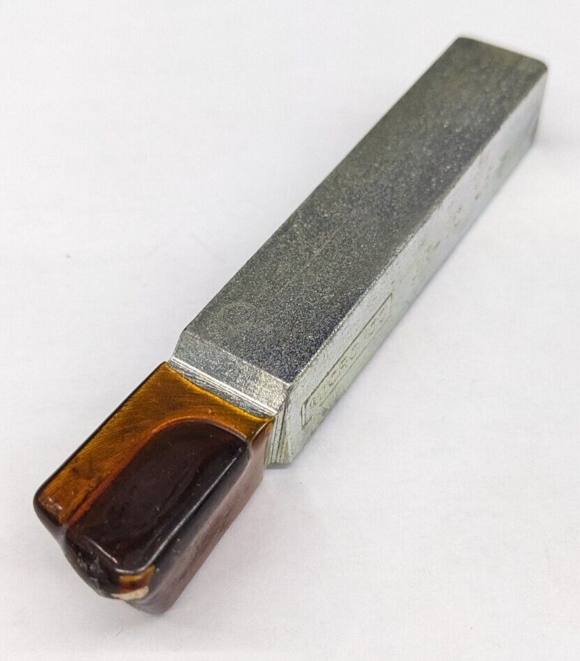 MICRO 100 AR-10 Carbide Tipped Brazed Lathe Tool Bit RH 5/8" Square 4" Lg USA