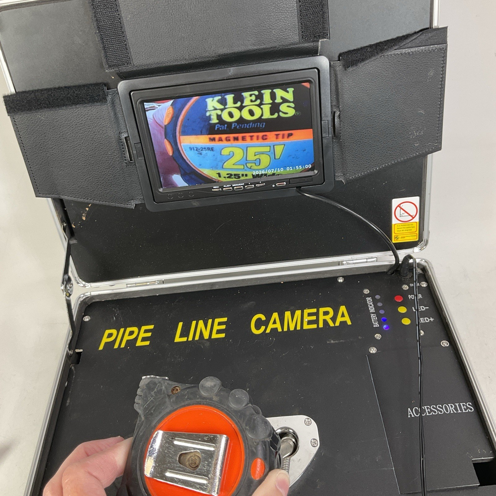 VEVOR H6 98Ft Sewer Inspection Camera Pipe Line Camera System With Case