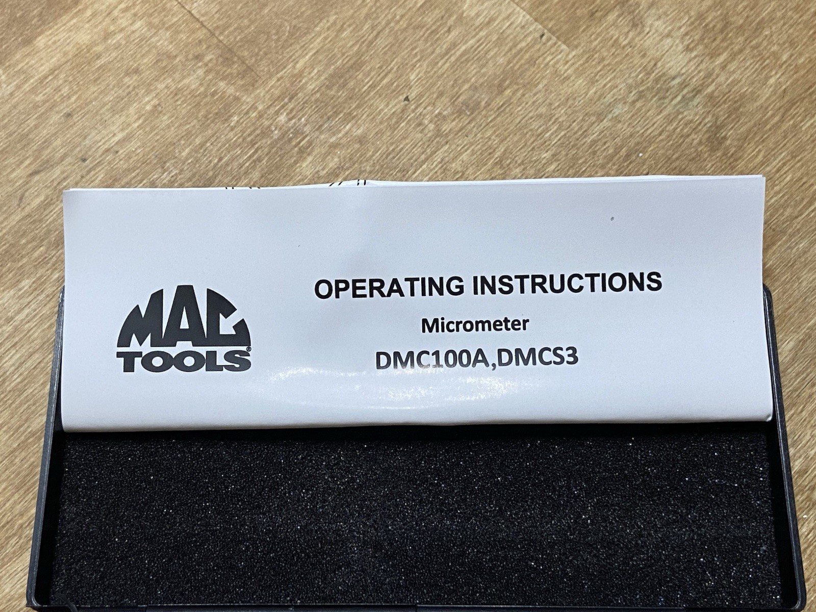 Mac Tools DMC100A Micrometer 0-1" NEW