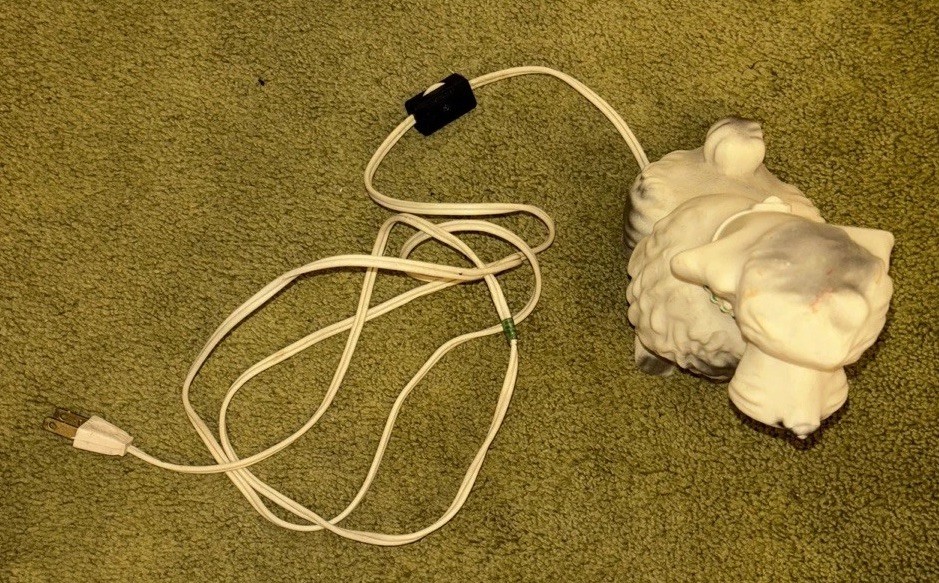 Vintage Nan-San Poodle Night Light (untested)