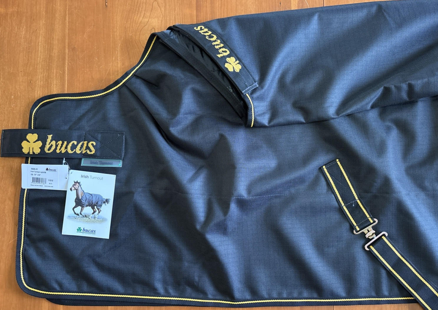 Bucas Irish Classic Lightweight Waterproof Turnout Sheet - 72" BLACK