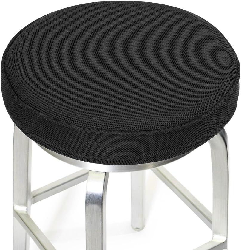 Cushion Cover with Non-Slip Bottom and Elastic Band, 12 Inches, Black