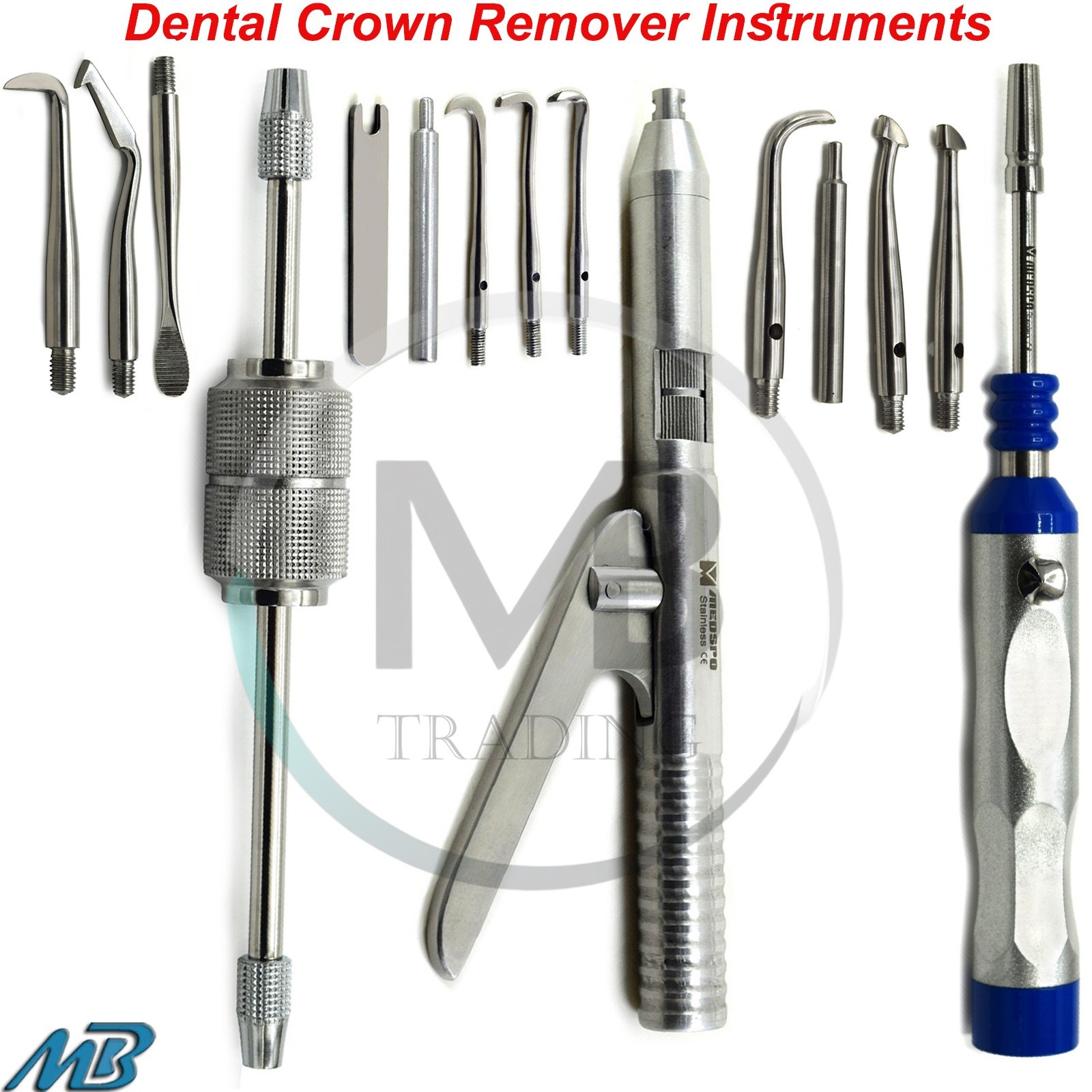 Dental Automatic Manual Crown Remover Gun Bridge Removal Restoration Instruments