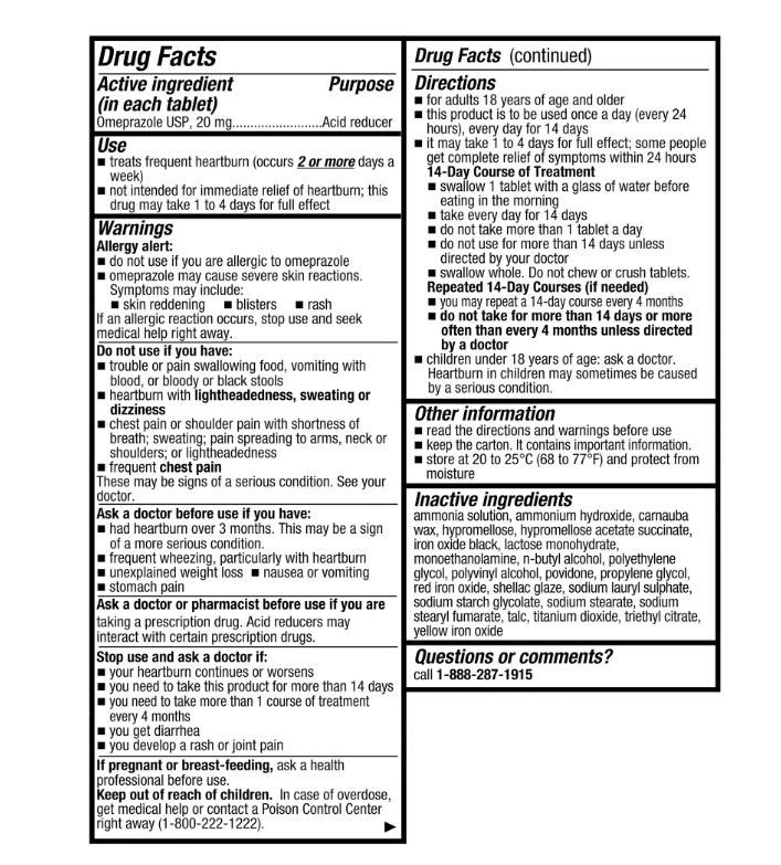 Equate Omeprazole Delayed Release Acid Reducer Tablets 20mg 28 Count