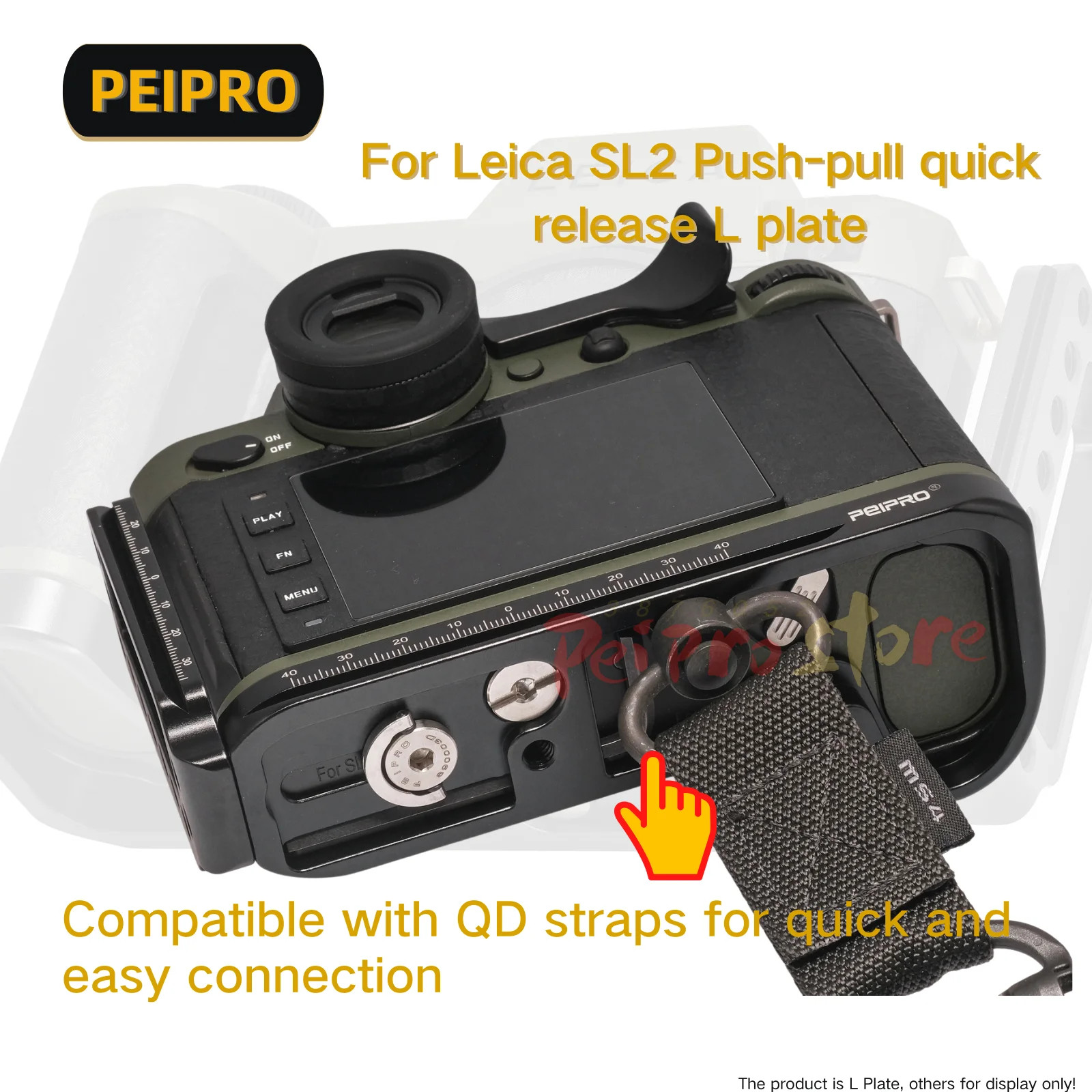 Peipro SL2 Quick Release Push-Pull L Plate Bracket Holder for Leica SL2 SL2-S