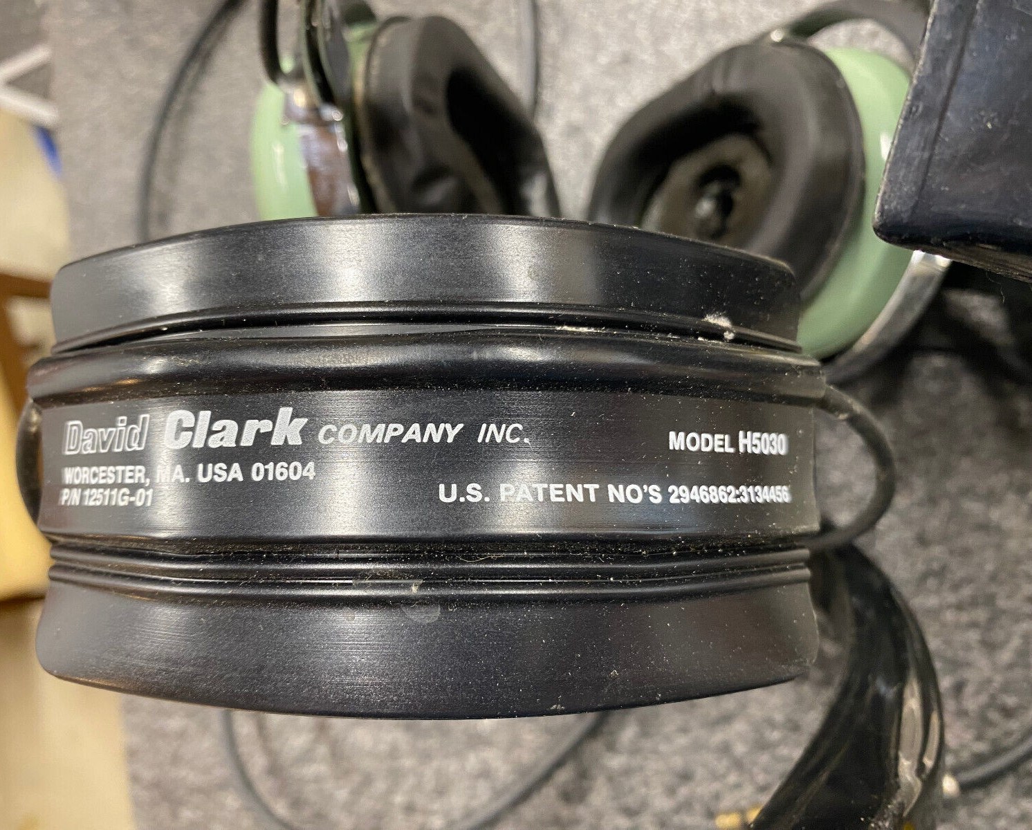 David Clark Headsets with Microphone Model H5030 and Jack Plates