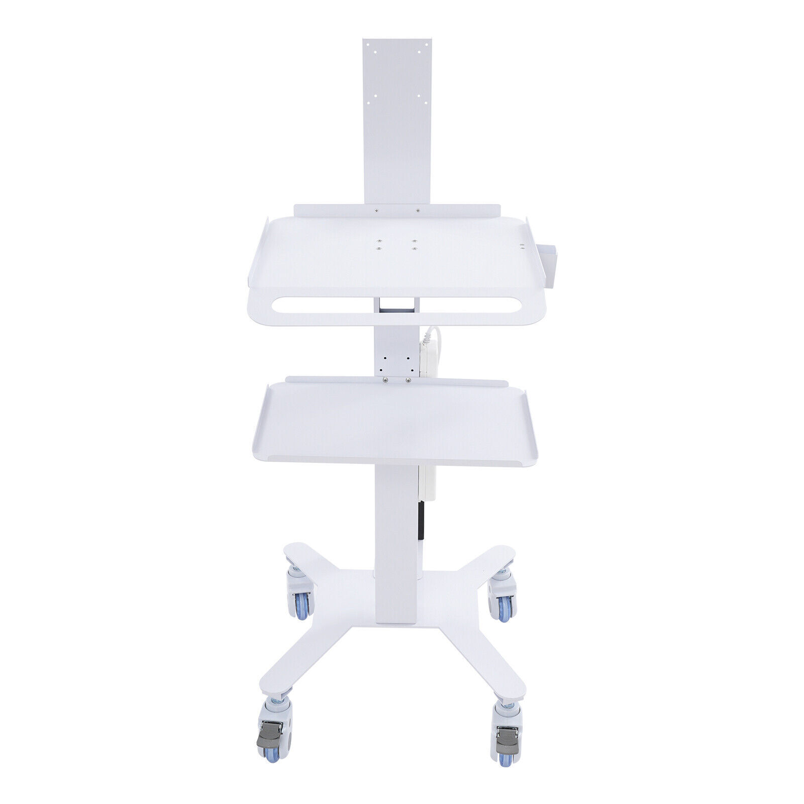 Adjustable Height Rolling Desk Computer Cart Mobile PC Laptop Workstation Table