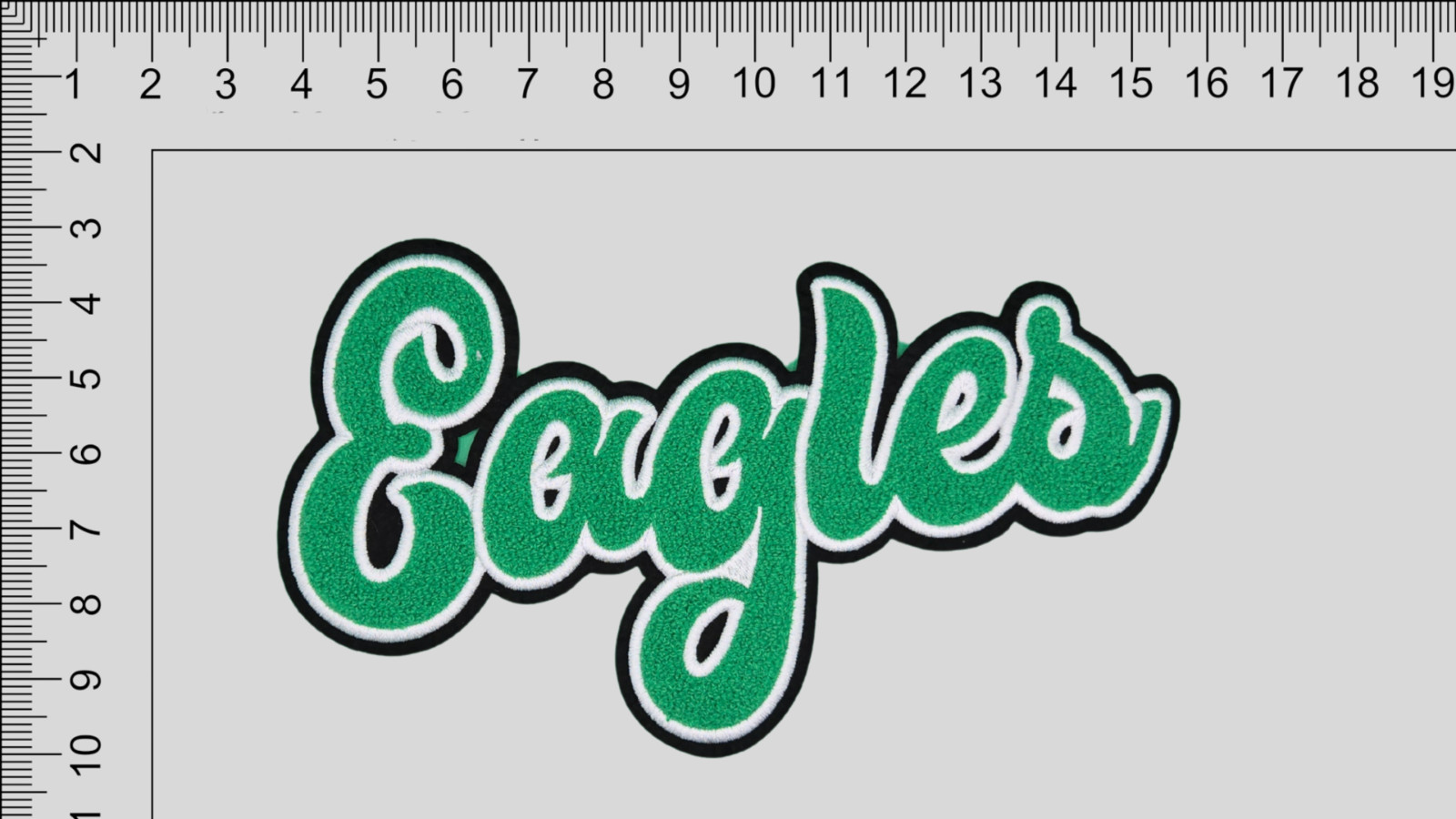 Philadelphia Eagles Chenille Patch 2 pcs Set 80's & 90's Iron-On / Sew-On