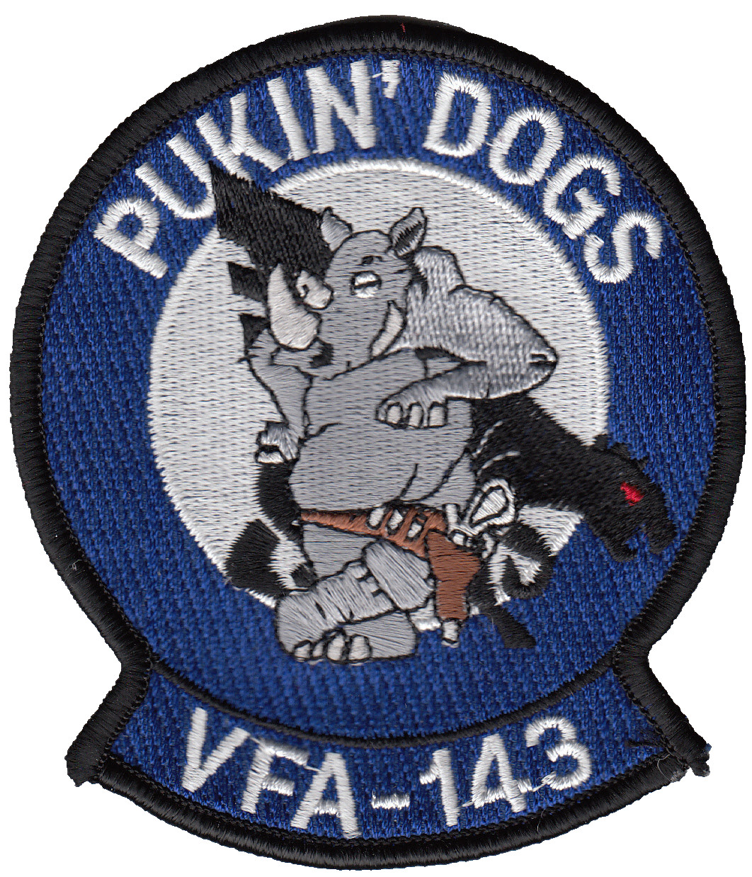 VFA-143 PUKIN' DOGS RHINO SHOULDER PATCH