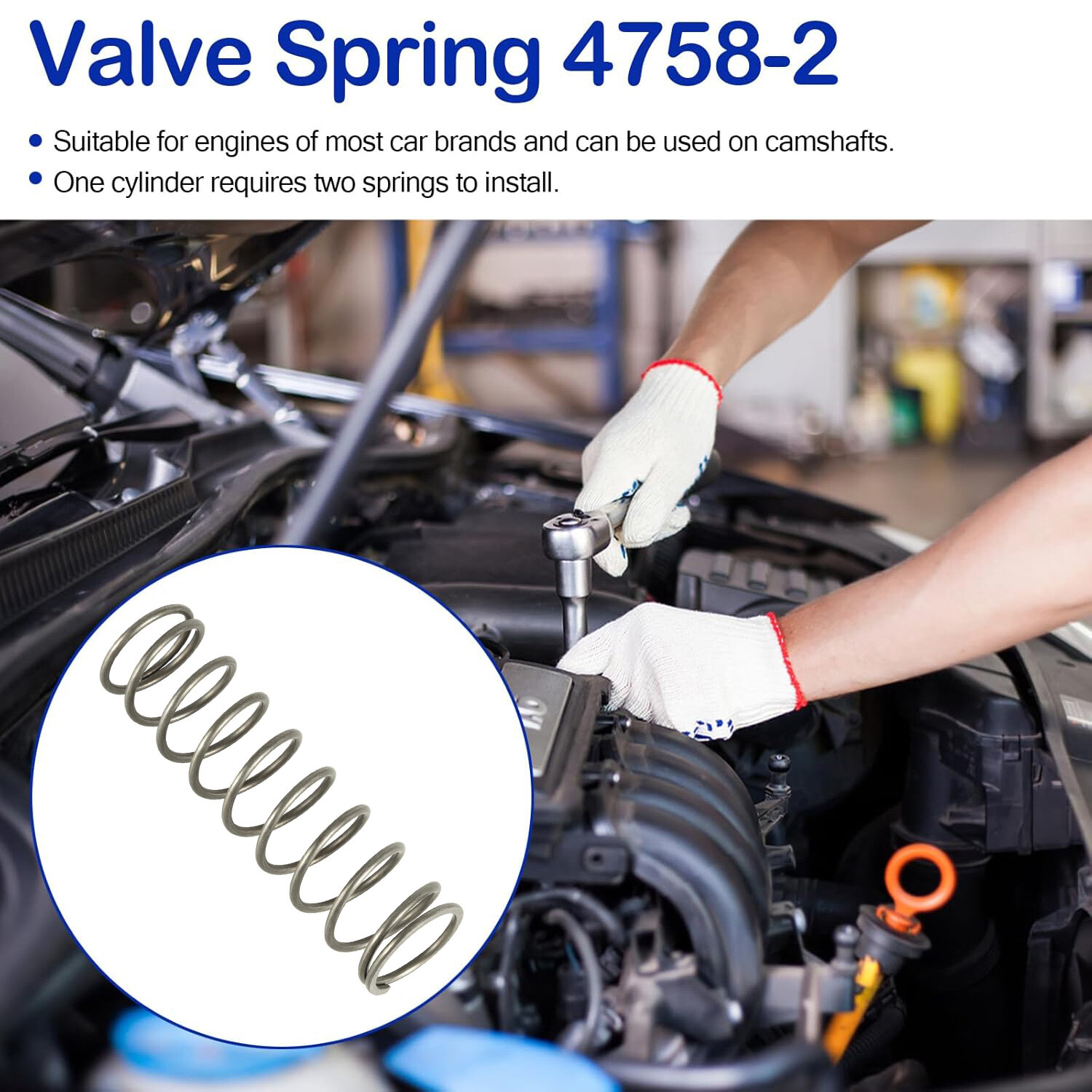 4758-2 Checking Springs Low Tension Replace Valve Spring, 2-Pack