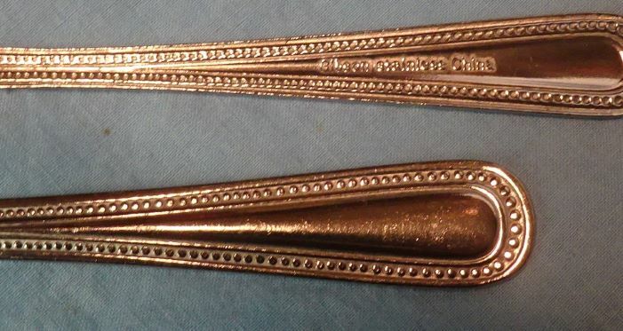 ** GIBSON Stainless Flatware - BEADED Pattern - Service for FOUR (4) - UNUSED *
