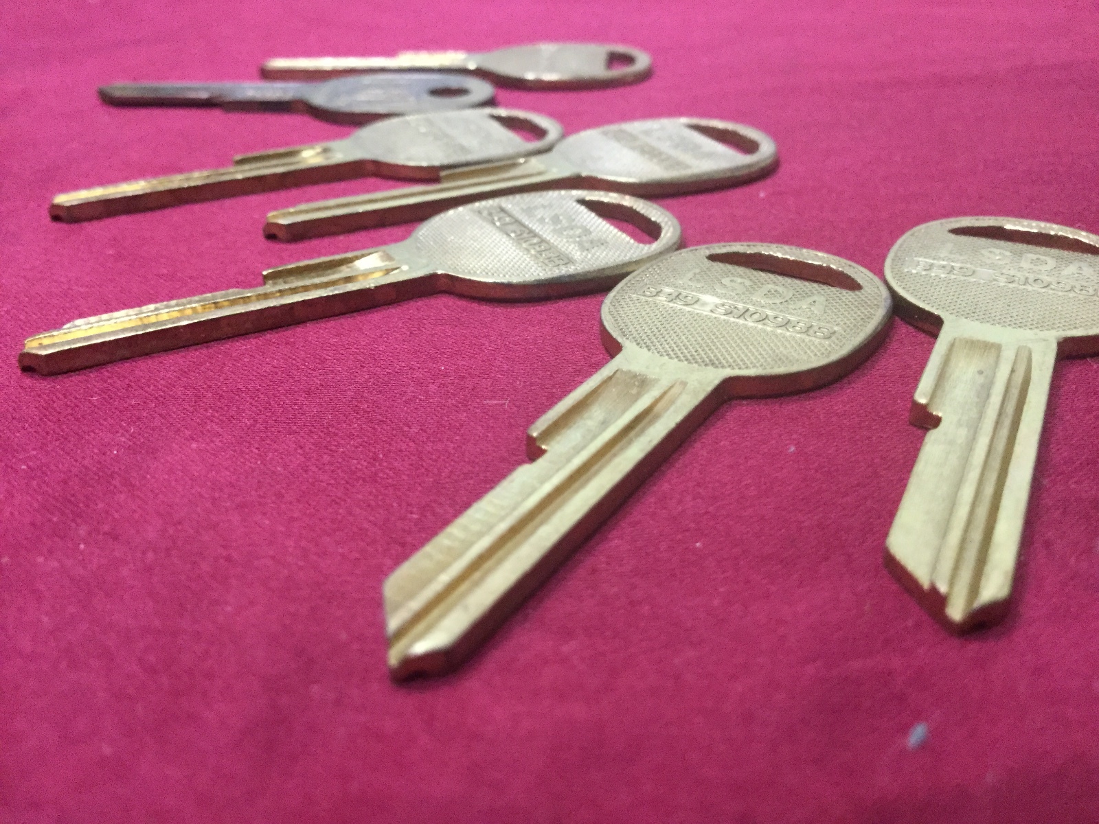 GM B49 Key Blanks by LSDA, Set of 7 - Locksmith
