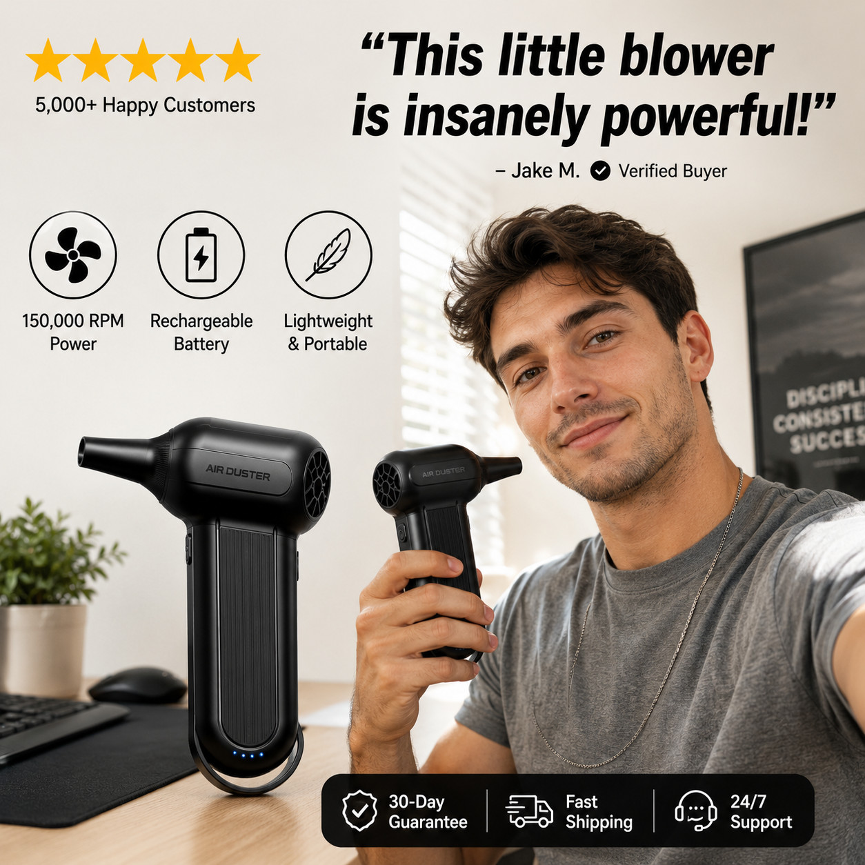 Premium Wireless Air Blower & Duster