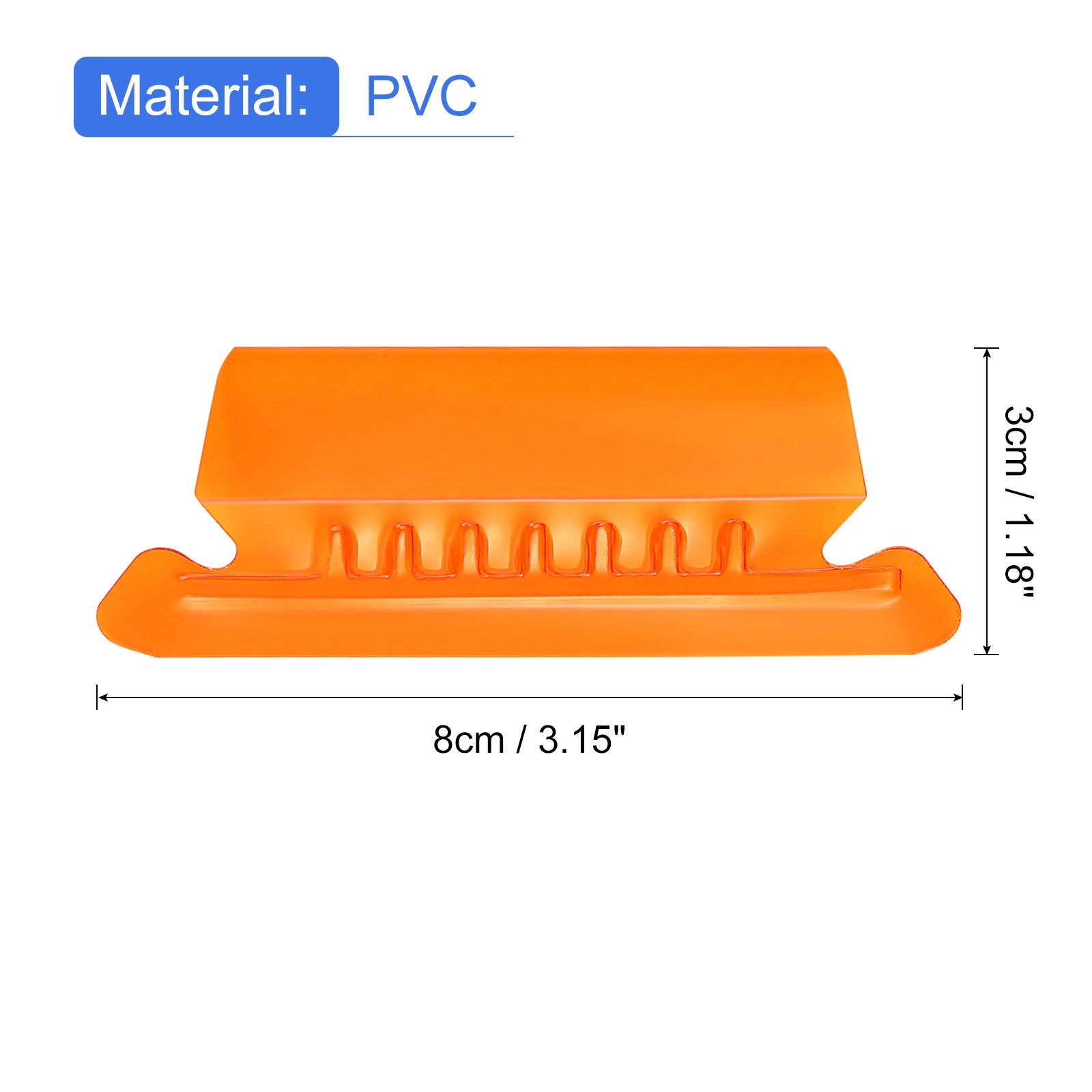 Hanging File Folder Tabs 2 Inch File Folder Tabs and Inserts Orange 50Pcs