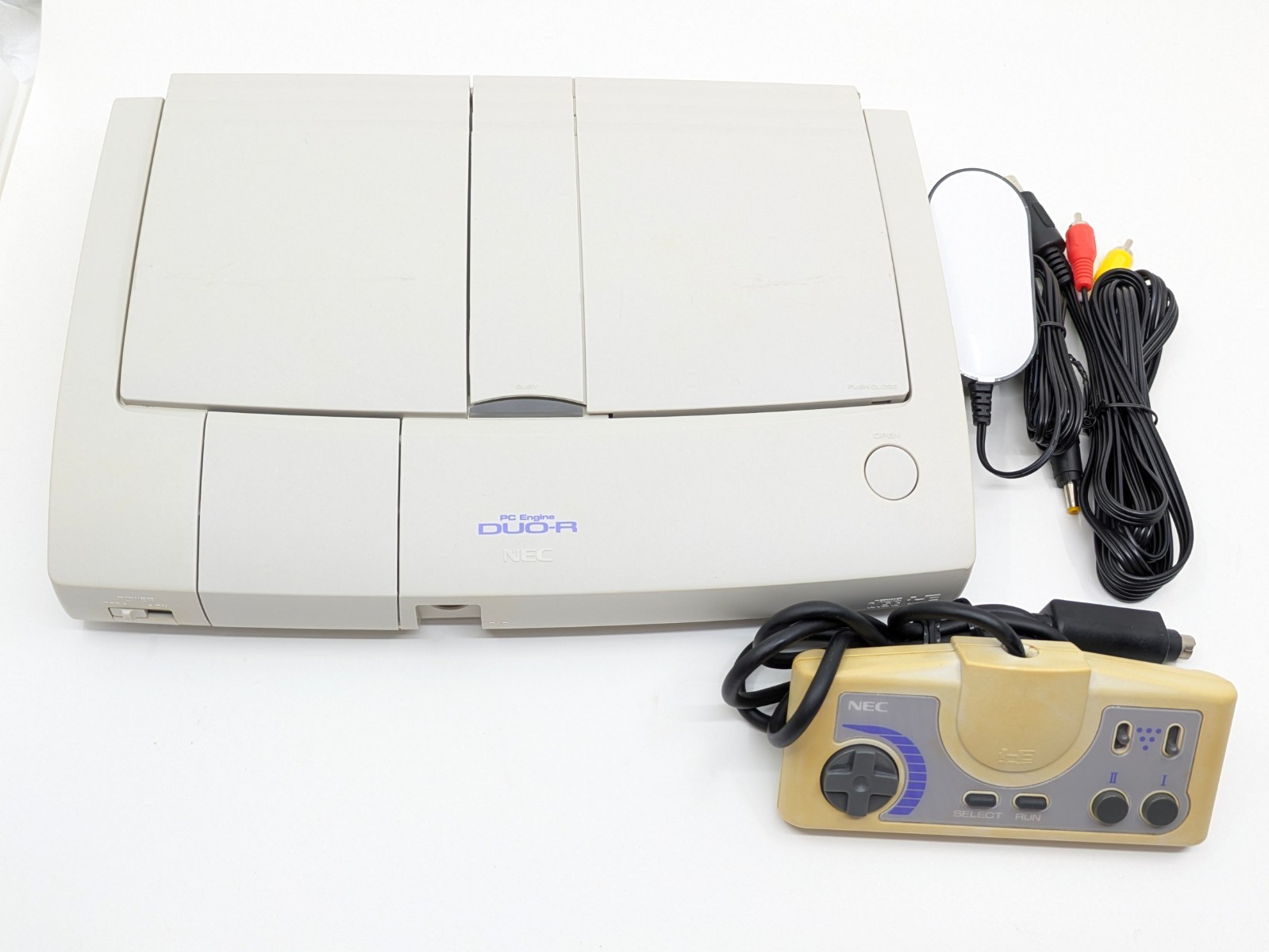 NEC PC Engine Duo-R Console PI-TG10 Tested – CD OK – HuCard OK – Japan