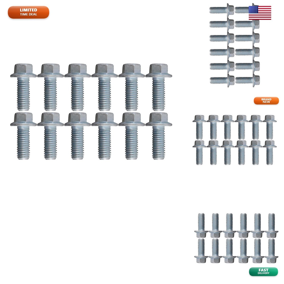 ICT Billet LS Rear Main Cover Plate Flange Bolts Kit LS1 LS3 LS2 LSX