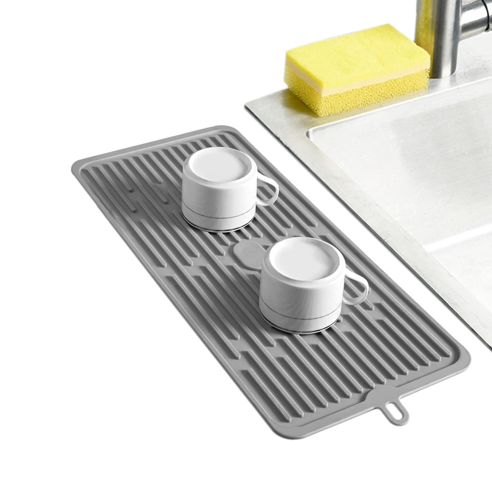 Dish Mat Silicone Dish Drying Mats Works For Drying Stemware Cockta... Fast Ship