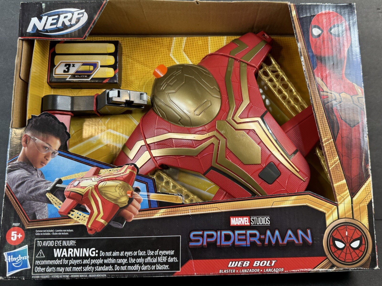 Spider-Man Web Bolt Nerf Gun Toy